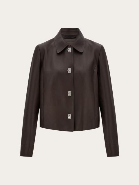 FERRAGAMO Boxy nubuck jacket