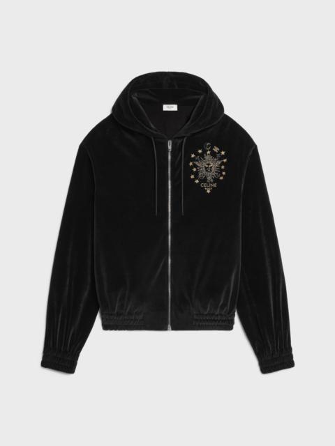 CELINE tracksuit jacket IN velvet jersey