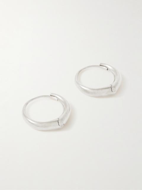 Sophie Buhai Large Hellenic Silver Hoop Earrings