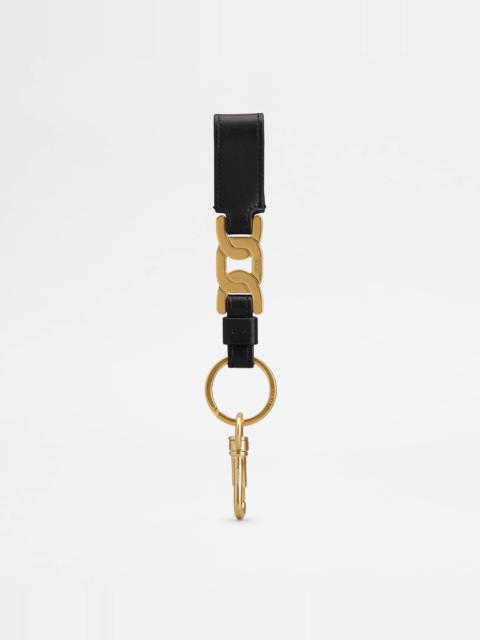 Tod's KATE KEY HOLDER IN LEATHER - BLACK