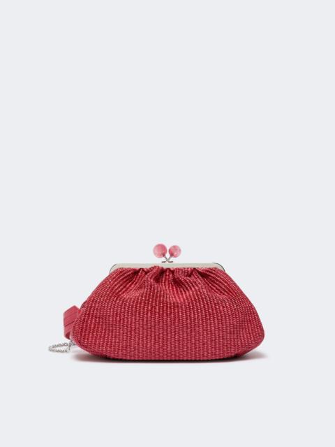 WEEKEND Max Mara Medium raffia-effect Pasticcino bag - ANTIQUE ROSE