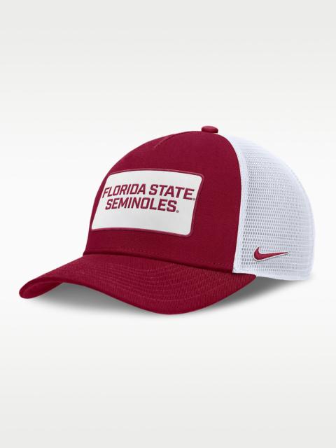 Nike Florida State On-Field Rise Men's Nike College Trucker Adjustable Hat