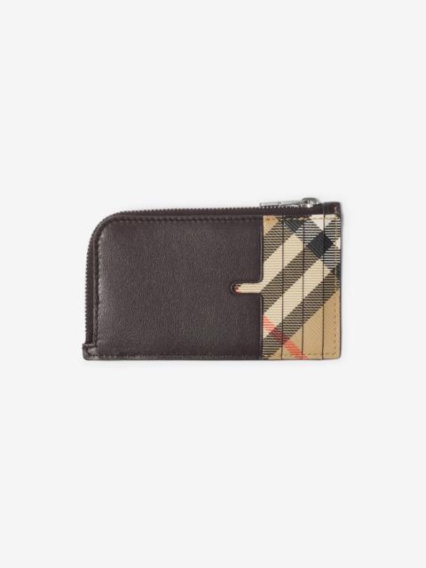 Burberry Pop Check Zip Card Case​