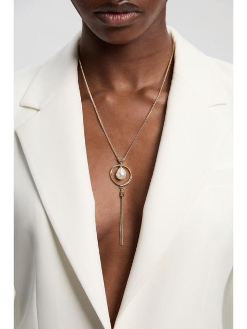 KAREN MILLEN Modern Pearl Pendant Necklace