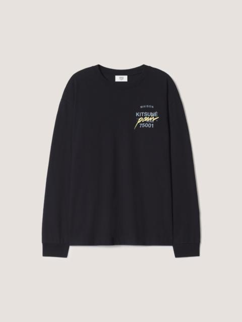 Maison Kitsuné MMII PROFILE FOX OVERSIZE LONG SLEEVE TEE-SHIRT