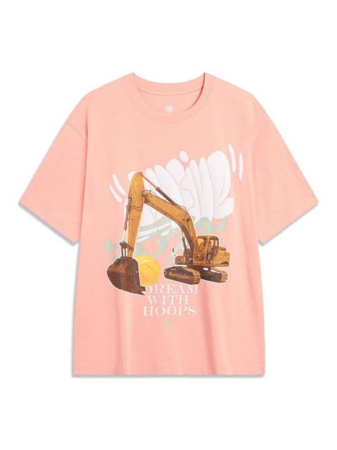 Li-Ning Li-Ning BadFive Graphic T-shirt 'Pink' AHST909-2