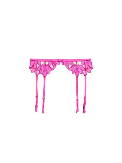 Fleur du Mal Lily Embroidery Garter Belt