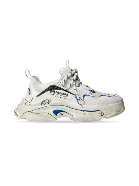 Men's Triple S Sketch Sneaker   in White