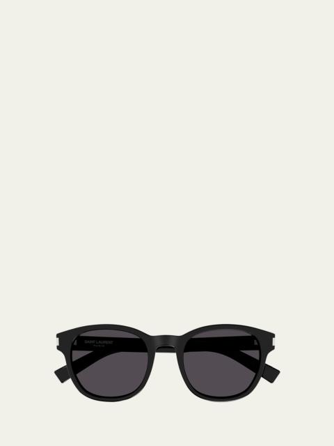SAINT LAURENT Men's SL 620 Acetate Round Sunglasses