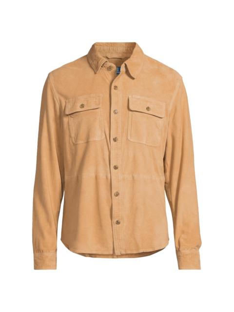 Polo Ralph Lauren Men's Suede Shirt Jacket - Berkshire Tan