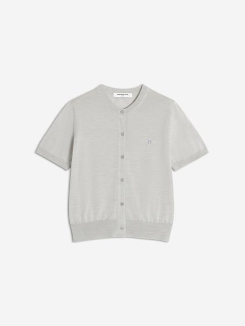 Maison Kitsuné BABY FOX FINE MERINO SHORT SLEEVE CARDIGAN