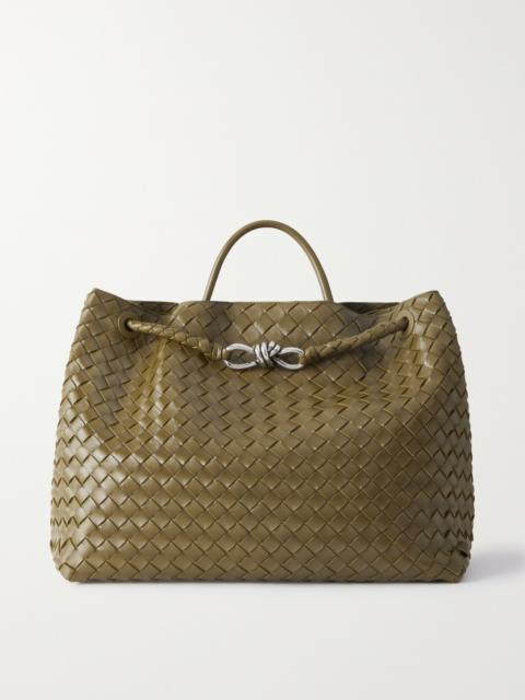Bottega Veneta Andiamo Large Embellished Intrecciato Leather Tote