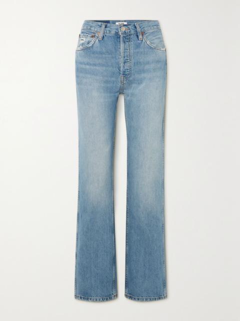 RE/DONE 90s Loose high-rise straight-leg jeans Light denim