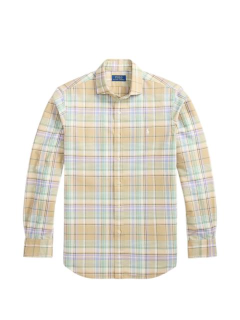 Polo Ralph Lauren plaid-check embroidered-logo shirt