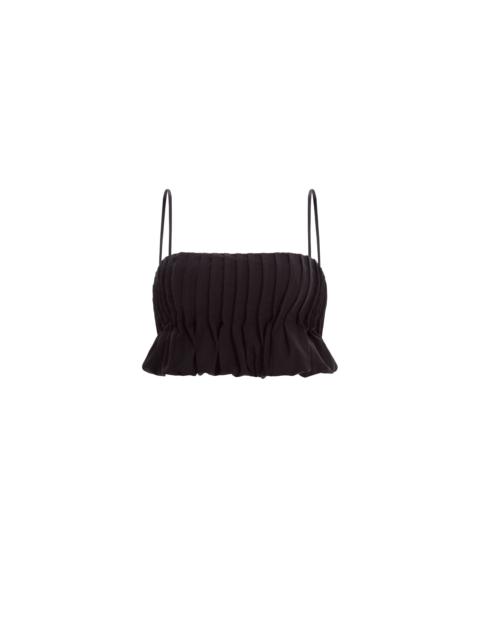 Agua by Agua Bendita Tulipan Warana Noche Cropped Top