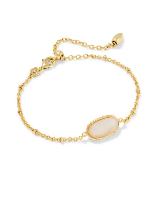 KENDRA SCOTT Tiger Striped Elaina Gold Delicate Chain Bracelet