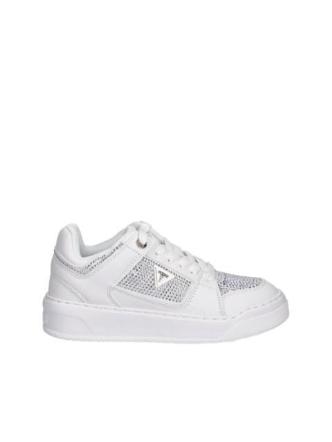 GUESS USA embellished lace-up sneakers