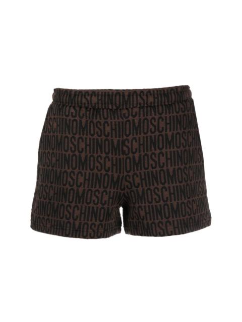 logo-print shorts