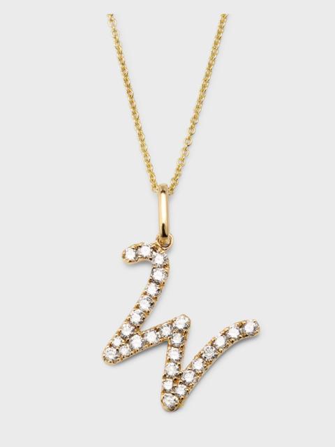SYDNEY EVAN 14k Diamond Pave Initial Necklace