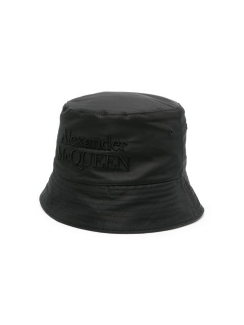 Alexander McQueen logo-embroidered reversible bucket hat