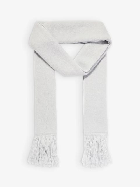 The Elder Statesman Brand-tab fringed-trim cashmere scarf
