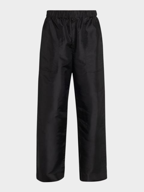 SIMKHAI Arden Taffeta Pull-On Pants