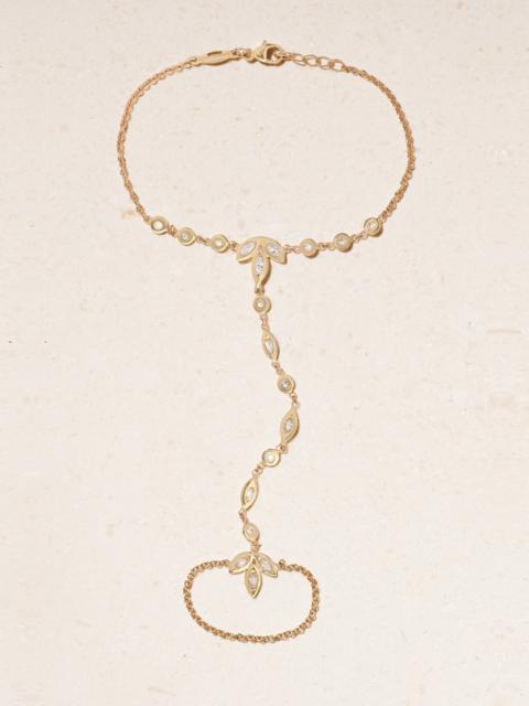 JACQUIE AICHE Blossom 14-karat Gold Diamond Bracelet
