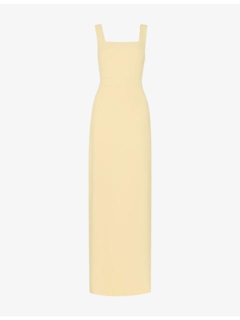WHISTLES Mila Square-Neck Stretch-Woven Maxi Dress