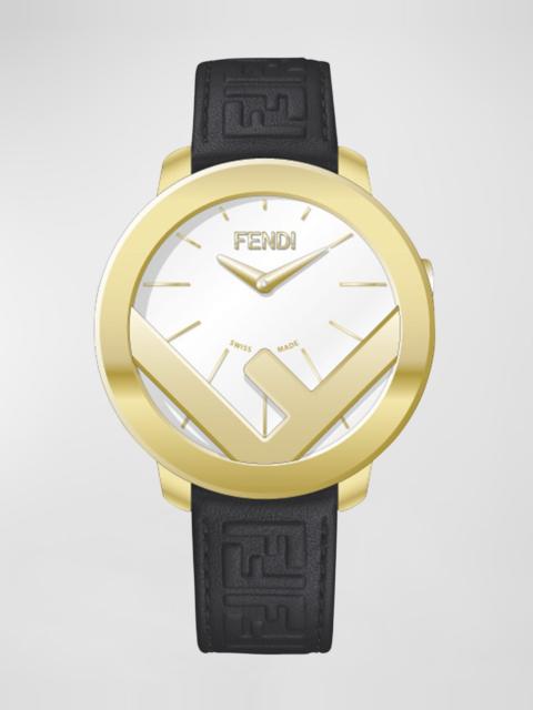 FENDI F is Fendi FF Leather Bracelet Watch, 28mm