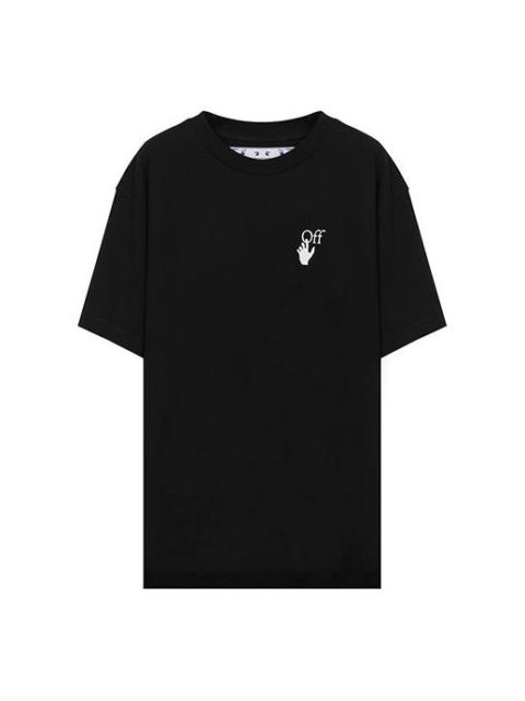 Off-White Comfort Loose Crewneck Short Sleeve Unisex Black OMAA038F20FAB0021001