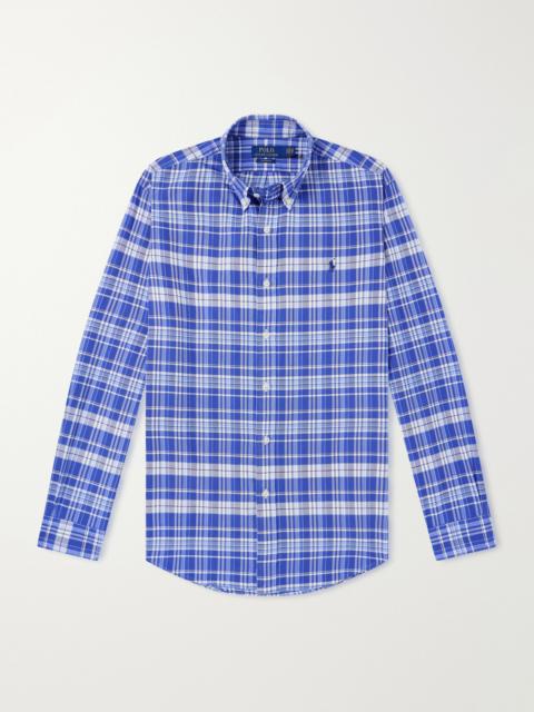 Polo Ralph Lauren Logo-Embroidered Checked Cotton Shirt