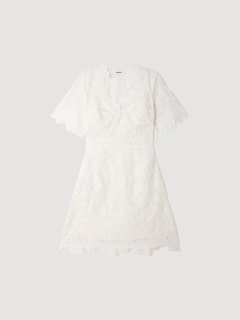 Sandro FLOWER PRINT MINI DRESS