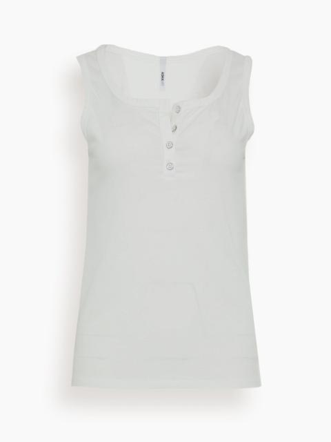ASKK NY Henley Tank in Ivory