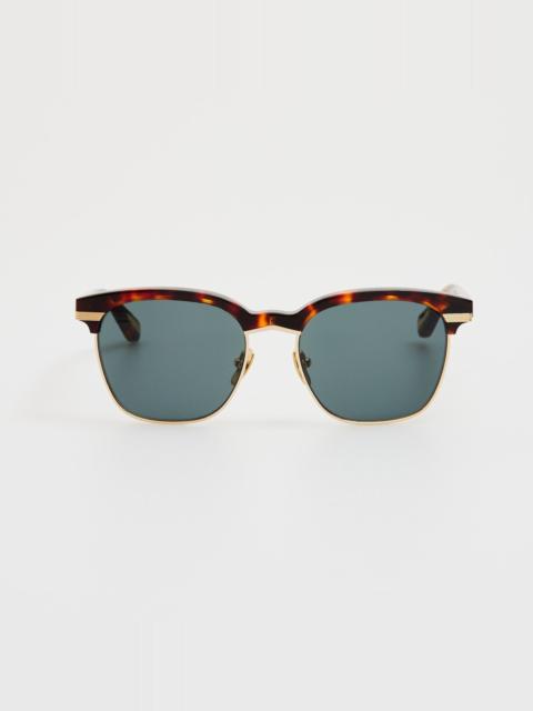 LINDA FARROW Darin Sunglasses in Dark Tortoiseshell