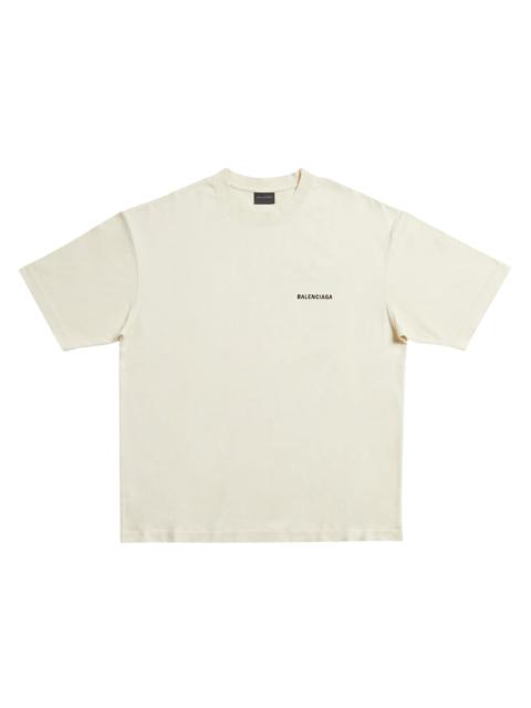 BALENCIAGA Unisex T-shirt Regular Fit - Cream