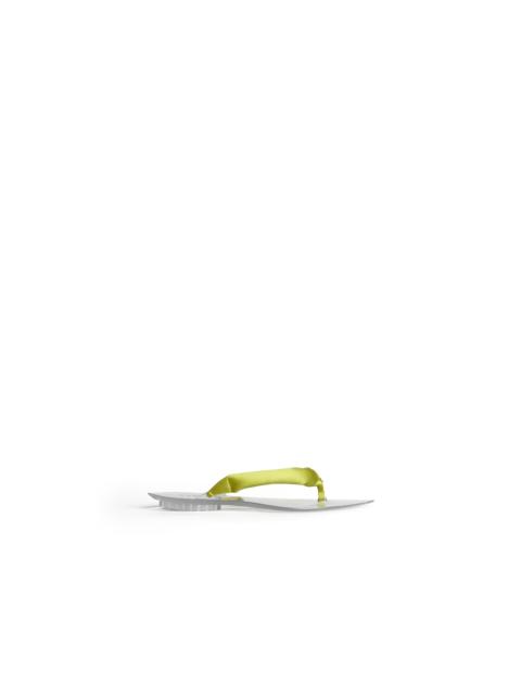 Alaïa INVISIBLE THONG MULES IN SATIN