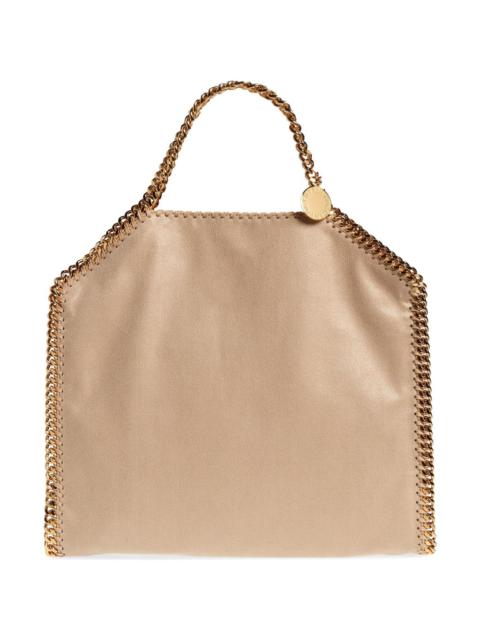 Stella McCartney Falabella Faux Leather Foldover Tote in 9300 Butter Cream at Nordstrom