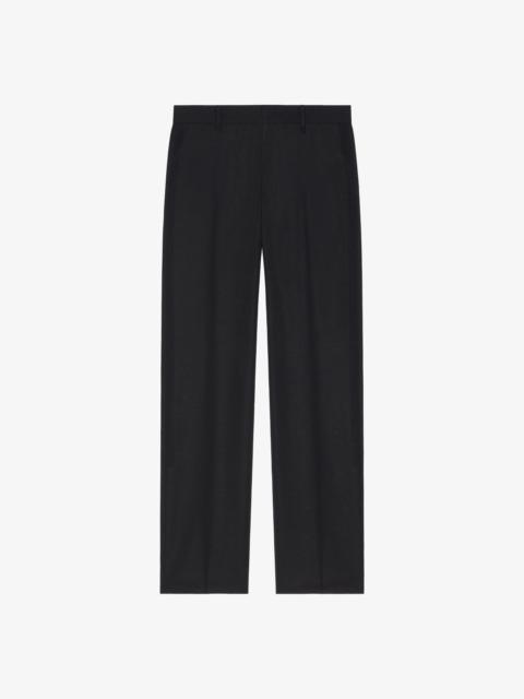 Givenchy TAILORED PANTS IN WOOL AND LUREX WITH RHINESTONES