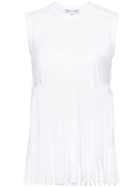 Comme des Garçons Comme des Garçons fringed jersey tank top