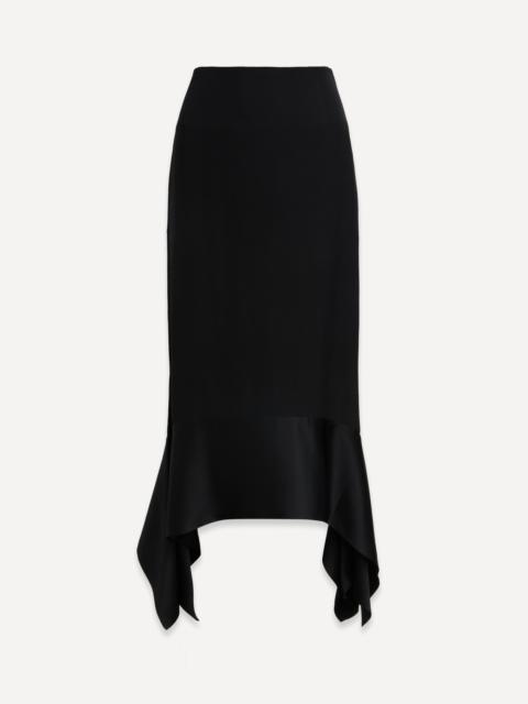 Totême Satin-Sash Crepe Skirt