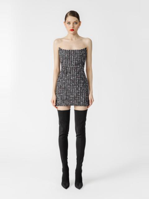SAU LEE ALICIA TWEED MINI DRESS