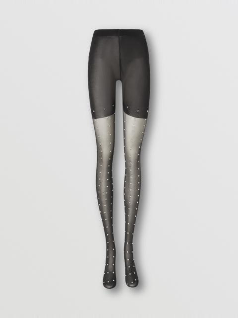 Burberry Crystal-embellished Tights – Exclusive Capsule Collection