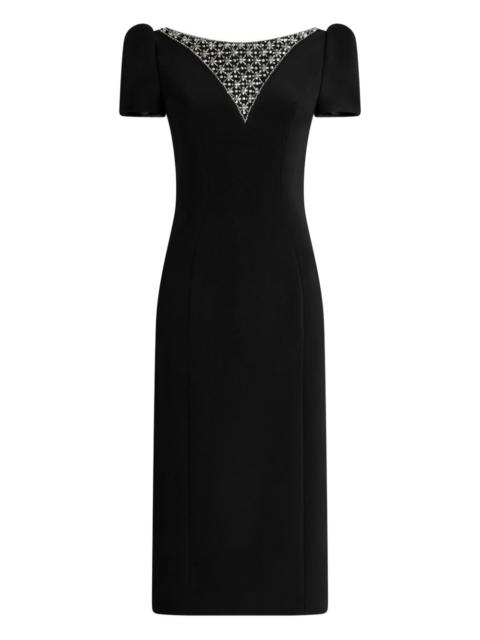JENNY PACKHAM Adeline embellished puff-sleeve midi dress