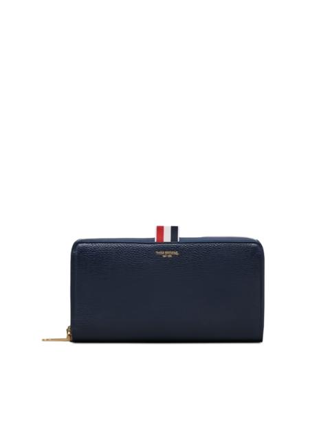 Thom Browne grained long zip wallet