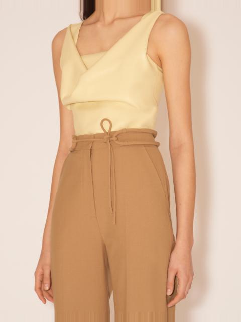 Nanushka LICIA - Relaxed leg check suiting pants with belt detail - Black/White