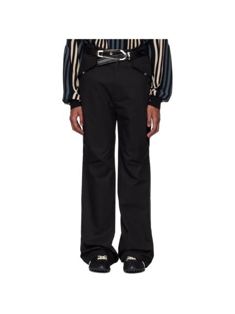 Kiko Kostadinov Black Alec K-Dart Trousers