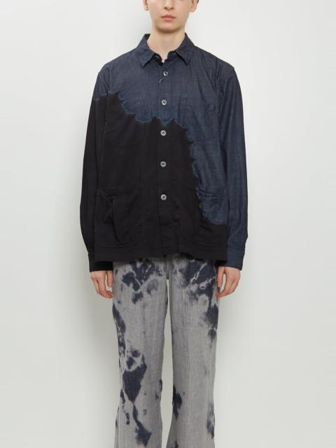 SUZUSAN Pima Cotton Denim Four Pockets Overshirt