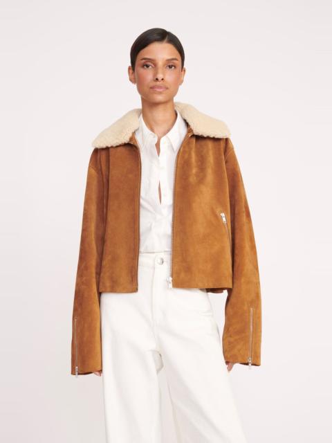 STAUD LENORA JACKET TAN