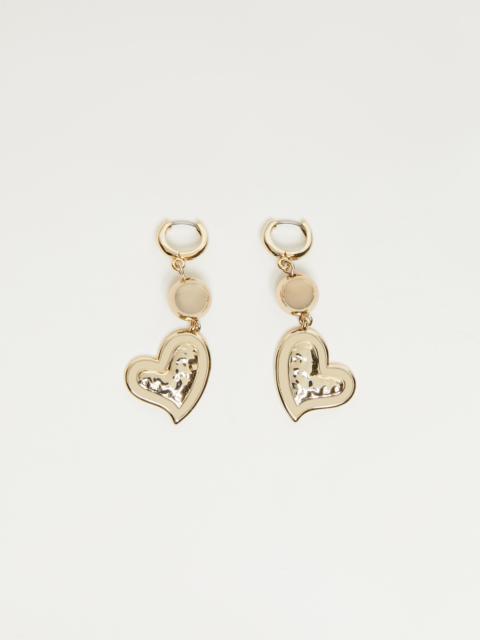 Max Mara AFFINE Heart-shaped pendant earrings