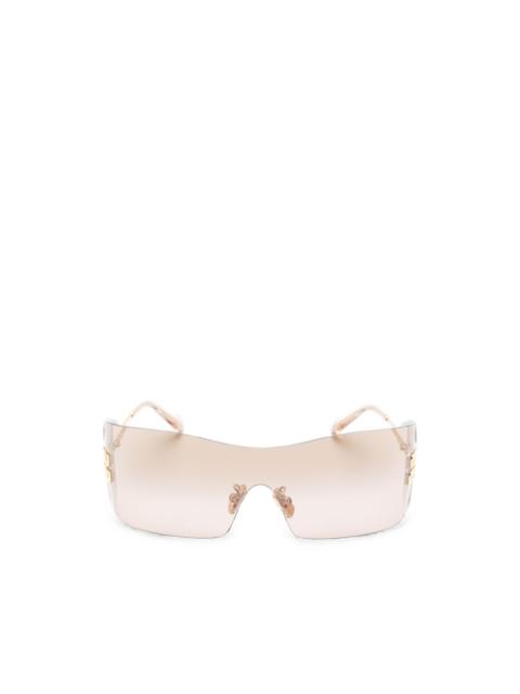Miu Miu logo-plaque sunglasses